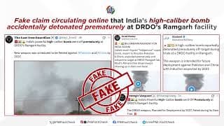 Fabricated Defense Mishaps — DRDO ‘accidental blast’ claim debunked by PIB